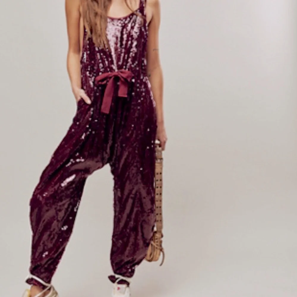 FP “Love Again” sequined harem romper, SP, NWOT - Picture 3 of 8